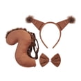 thumbnail image 4 of Kit de disfraz de cola de animal, diadema de cosplay para festival, escenario, cumpleaños café, 4 of 8