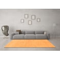 thumbnail image 3 of Ahgly Company Indoor Round Solid Orange Modern Area Rugs, 6' Round, 3 of 4
