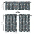 thumbnail image 6 of Boho Kitchen Curtains for Windows – Rustic Tribal Floral Print Cafe Curtains, Vintage Bohemian Geometric Panels for Home Décor, 6 of 6