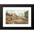 thumbnail image 2 of Ferdinand Weckbrodt 24x16 Black Modern Framed Museum Art Print Titled - The Tandel Market in Vienna, 2 of 5