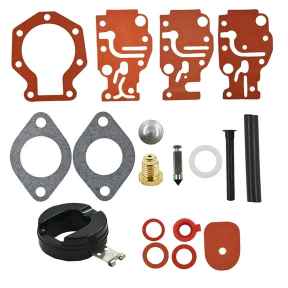 SEBLAFF Carb Carburetor Repair Rebuild Kit for Johnson Evinrude 439073 431897 18-7219 6 8 9.9 15 20 HP