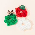 thumbnail image 5 of Women Velvet Girls Christmas Hair Scrunchies Ponytail Holders Hair Bands Elastic A, 5 of 8
