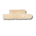 thumbnail image 2 of Unfinished Wood Etched Winter Wonderland Shape 6" / 1/8", 2 of 2