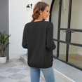 thumbnail image 4 of Women's Full Zip Knit Cardigan Sweater, Long Sleeve Relaxed Fit Crew Neck Layering Top for Casual Everyday Wear, 4 of 4