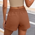 thumbnail image 6 of Womens Shorts Summer Casual Loose Elastic Waist Drawstring Comfy Lightweight Beach Shorts with Pockets, 6 of 7