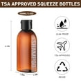 thumbnail image 3 of Travel Bottles for Toiletries 6 PCS 3.4oz/100ml Travel Size Containers Plastic Lotion Bottles TSA Approved Leak Proof Squeeze Bottles with Flip Cap for Toiletries, Shampoo & Lotion (Brown), 3 of 6