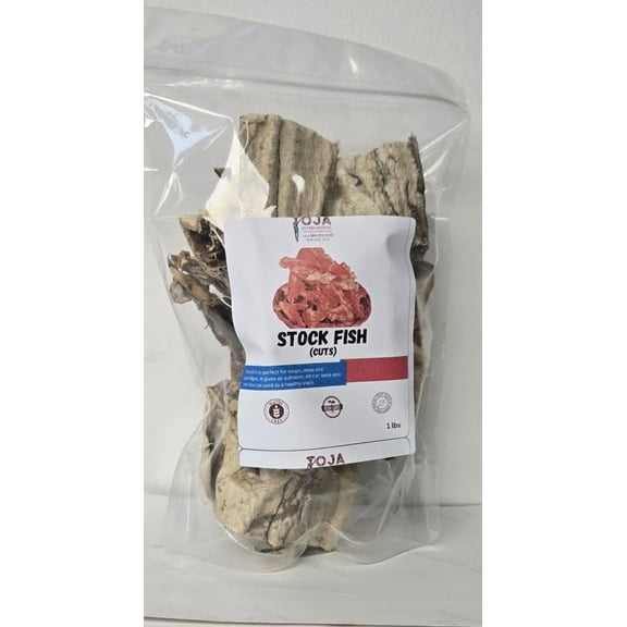 Stockfish is a dried unsalted fish, commonly used for soups. Its a staple food in many cuisines in Nigeria