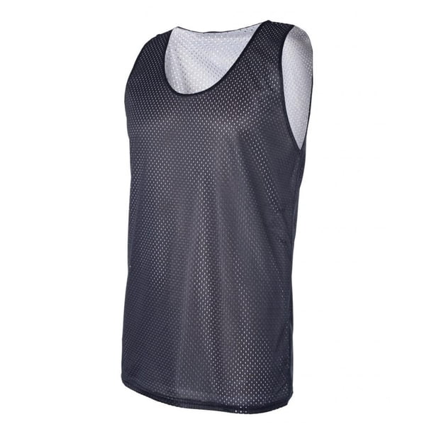 Badger - Tanque reversible de Mesh Pro - Navy / White - Pequeño Badger Camiseta sin mangas