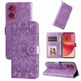 thumbnail image 4 of Funda tipo cartera GANGXUN para Motorola Edge 50 Fusion , diseño girasol, cuero PU, soporte, cierre magnético, tarjetero, 4 of 5