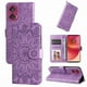 thumbnail image 4 of Funda tipo cartera GANGXUN para Motorola Edge 50 Fusion , diseño girasol, cuero PU, soporte, cierre magnético, tarjetero, 4 of 5