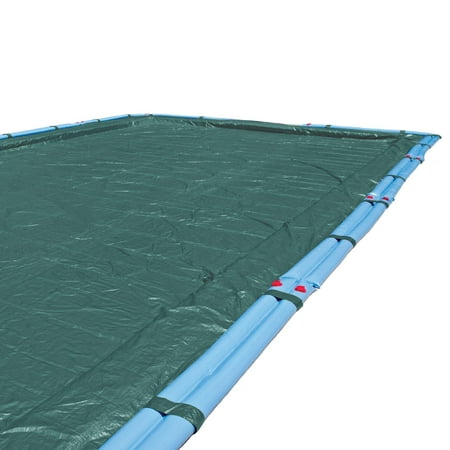 In The Swim Green 12' x 24' Rectangle Inground Winter Cover - Polar Plus - 12 Year - 10 x 10 Scrim
