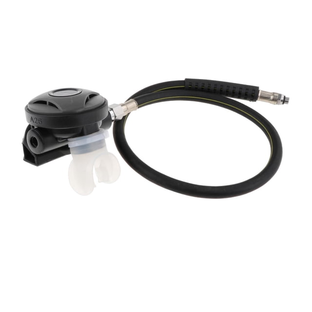 Regulador de buceo de segunda etapa, respirador de buceo Explorer, controlador ajustable de respiración Negro