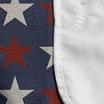 thumbnail image 4 of Prehistoric Country Microwave Oven Cover, Symmetric Star United States Independence Freedom Theme, Water Resistant Organizer with Pockets for Kitchen, 36" x 12", Dark Blue White and Ruby, by Ambesonne, 4 of 4