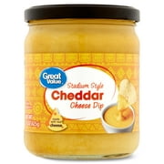 Great Value Stadium Style Cheddar Cheese Dip, 15 oz