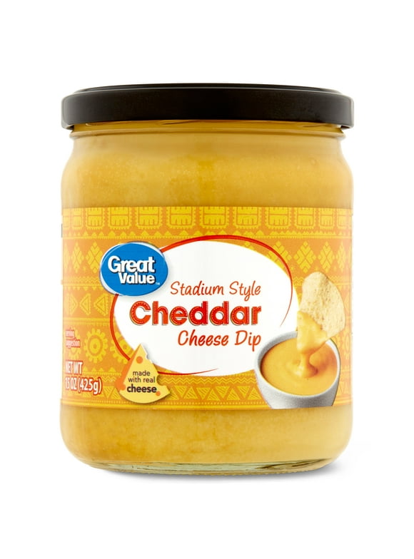 Great Value Stadium Style Cheddar Cheese Dip, 15 oz