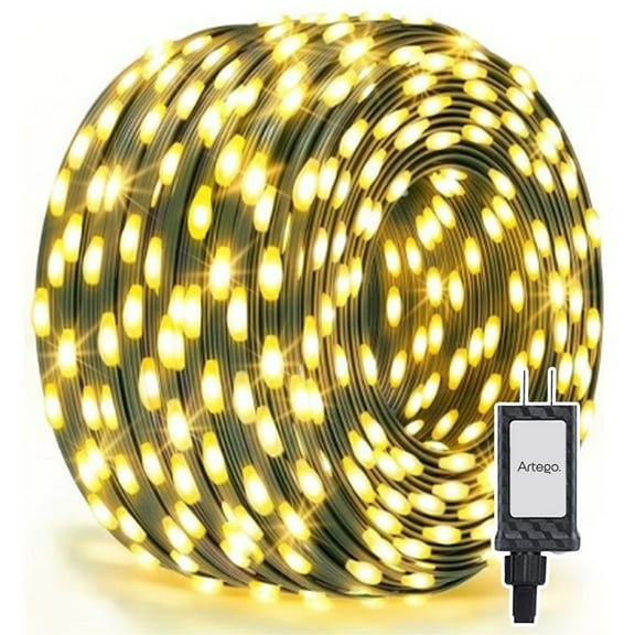 Luces Serie De Navidad Artego 200 Led String Lights Luz Cálida - Cable Verde