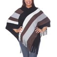 thumbnail image 1 of White Mark Poncho en Tricot à Franges pour Femme, Taille Unique, 1 of 5
