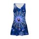 thumbnail image 3 of Vestido de Verano para las Mujeres Impresión de la Moda Bolsillo sin Mangas Cuello en V, Vestido Casual para la Playa Y Diario, 3 of 5