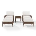 thumbnail image 6 of Crosley Furniture Capella 5-Piece PE Wicker / Rattan Outdoor Chair Set in Brown, 6 of 6