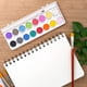 thumbnail image 1 of Set de acuarelas con forma de corazón | 12 o 16 colores de pigmento sólido con pincel | Caja cuadrada portátil para niños, estudiantes y artistas | Ideal para la escuela, viajes y regalos, 1 of 7