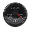 thumbnail image 1 of FYBTO Indicateur d'Angle de Gouvernail DC 932V 52MM avec Commutation Automatique Rétroéclairage Coloré pour Camping-Cars Yachts Bateaux de Pêche Cadran Noir Lunette Noire-0906, 1 of 5