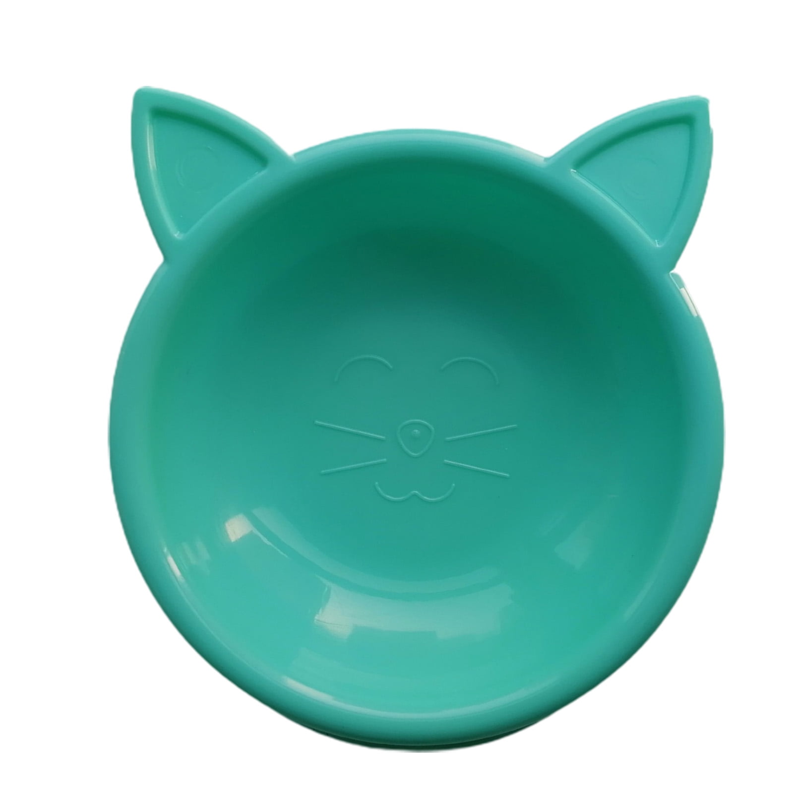 HEVIRGO Pet Food Bowl Cat Face Shape Large Capacity Feeding Dish Cat