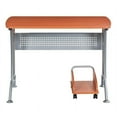 thumbnail image 3 of Scranton & Co Wood Top Computer Desk in Dark Honey, 3 of 7