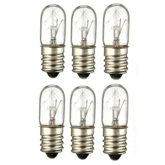 6 Pack Lava Lamp 15 Watt Replacement Bulbs for 10"/8oz Lamp and 11.5"/12oz Lamp