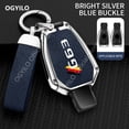 thumbnail image 4 of Zinc Alloy Leather Car Key Cover For Mercedes Benz G63 B 2/3 buttons A B C E Class W176 GLC CLA AMG W177 W212 W213 Car Key Case, 4 of 12