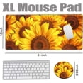 thumbnail image 7 of Sunflower Mouse Pad 24x12 Desk Pad XL Mousepad Gaming Desk Mat for Desktop Extended Computer Mat Large Mouse Pads for Wireless Mouse Office Laptop Accessories Gift, 7 of 7