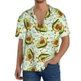 thumbnail image 3 of KLL Avocado Doing Sport Print Men's Shirt Short Sleeve Button Down Summer Cuba Beach Shirts- 4X-Large, 3 of 7