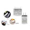 thumbnail image 4 of kurtrusly Chopsticks Organizer Kitchen Storage Box Stainless Steel Dinnerware Holder Dual Grid Basket Rectangular Container, 4 of 7