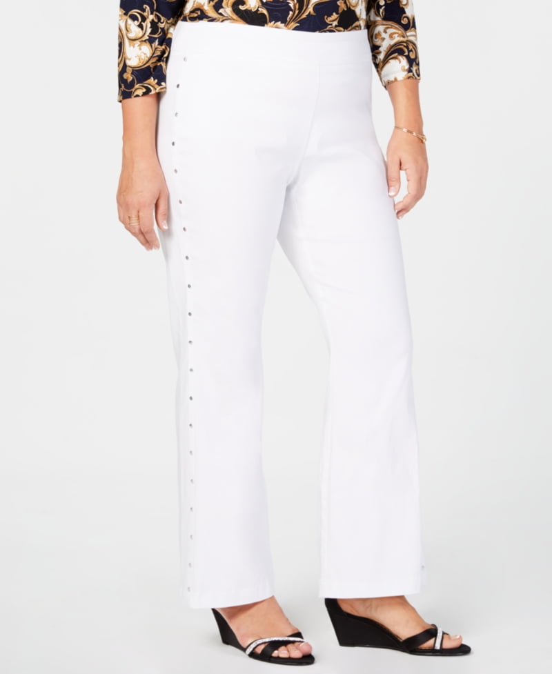 jm collection studded pull on pants