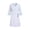 Blue, variant on Womens Nurse Scrubs Dress Button Front Medical V Neck Half Sleeve Uniform Workwear Housekeeping Dresses with Pockets Navy S