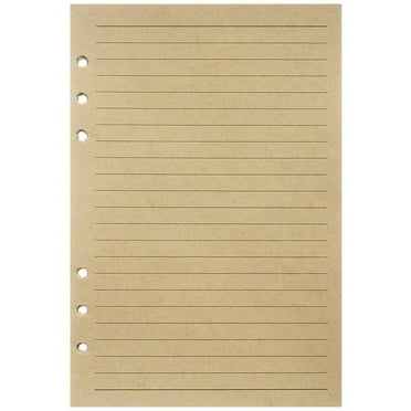 Heldig A5 Refill Paper, Lined Craft Paper for Large Leather Journal Notebook Traveler Journal Inserts 160 Pages