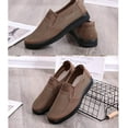 thumbnail image 4 of Men Breathable Mesh Walking Loafers Summer Casual Lightweight Slip-on Sneakers Outdoor Driving Travel Stylish Shoes Brown 7.5 US, 4 of 7