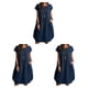 thumbnail image 2 of Sonducket Vestido de mujer Jersey de color sólido Reemplazo Casual Verano Moda Niñas Vestidos de mujer Ropa Azul oscuro S Type1 NO1, 2 of 6