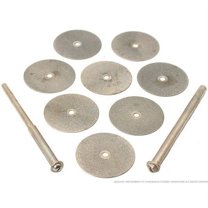 8pc Diamond-Cut Off Wheel Set Lapidary Tool fits Dremel