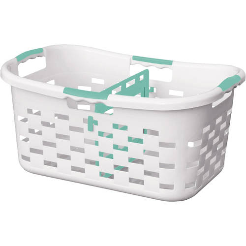 Clorox Sort'n Fold Antimicrobial Plastic Laundry Basket with Sorter, 1.