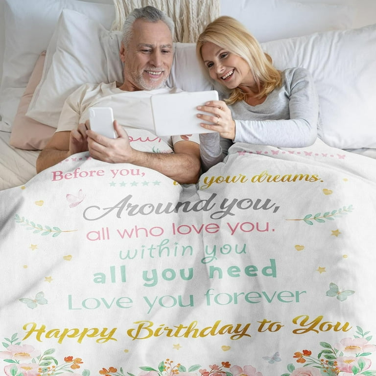 Happy Birthday Gifts Idea Blanket 45 Years Birthday Soft Throw