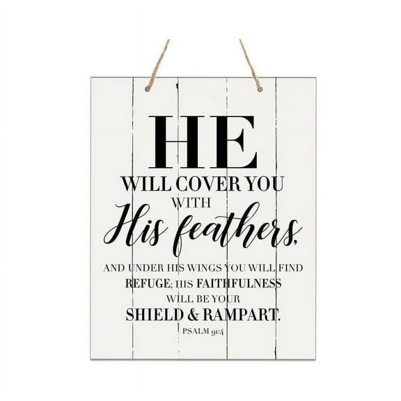 LifeSong Milestones Distressed Wall Sign He Will Cover