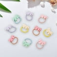 thumbnail image 4 of 20 Pcs/10 Pcs Girl Hair Tie Cute Cartoon Portable Panda Shape Toddlers Girls Bow Headband Hair Accessories, 4 of 8