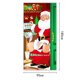 thumbnail image 3 of Decoración navideña para exteriores, foto de Papá Noel y perro, tela colgante de fondo, decoración de Navidad para el hogar, Año Nuevo, 2024, 3 of 4