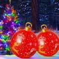 thumbnail image 3 of 60cm Inflatable Christmas Ball with Light Glow Giant Atmosphere Ball Home Garden, 3 of 8
