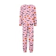 thumbnail image 5 of Family Halloween Pajama Set Long Sleeve Crew Neck, Soft Halloween Family Pajamas with Witch Hat Print, Spooky Matching Halloween Pajamas for Ki’ds Adults, 5 of 6