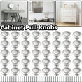 thumbnail image 3 of Lohoms Door Knobs, 500PCS Cabinet Knobs Drawer Pulls, Stainless Steel Door Handles Kitchen Cupboard Drawer Hardware Brushed Nickel Pulls With Screws, Silver, 3 of 10