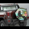 thumbnail image 2 of PISONIC Cute Summer Camp Bear Spare Tire Cover Weatherproof Universal Wheel Protectors for RV Camper Travel Trailer SUV Truck 16 inch, 2 of 7