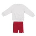 thumbnail image 2 of Girls Toddler Colosseum  White/Crimson Oklahoma Sooners Beta Fleece Sweatshirt and Shorts Set, 2 of 2