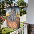 thumbnail image 3 of Black Cat Garden Flag Double Sided, Scary Bat Yard Small Flags for Farmhouse Outdoor Porch Lawn Home Decor 12 x 18 Inch, 3 of 5