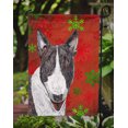 thumbnail image 3 of Carolines Treasures SC9589GF Bull Terrier Drapeau de Noël Flocon de Neige Rouge Taille Jardin, 3 of 3